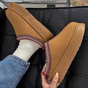 Chestnut Platform Slippers